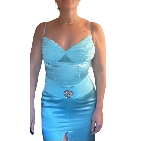 Jovani Evening Gown Light Blue - Picture 2 of 5